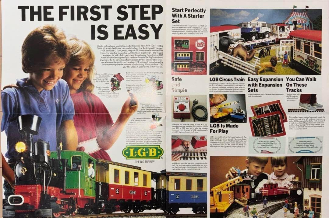 Gケージ LEHMANN LGB 蒸気機関車セット（本体・貨車・レール）美品 Gケージ LEHMANN LGB 蒸気機関車セット（本体・貨車・レール）美品